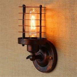 Rustic Lodge Country Antique Brass 電球付属、アンビエントライト壁取り付け用燭台ウォールライト用