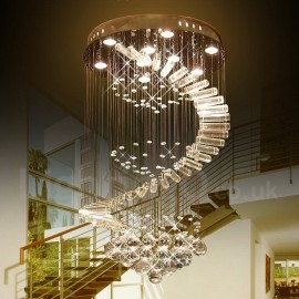 9 Lights Modern LED Crystal Ceiling Pendant Light Indoor Chandeliers Home Hanging Down Lighting Lamps Fixtures