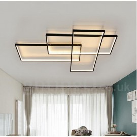 LED Modern /Comtemporary Alumilium Painting Ceiling Light Flush Mount Wall Light with Remoter Dimmer for Living Room Bed Room