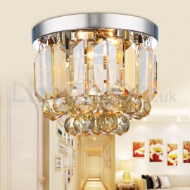 Modern Crystal Flush Mount Ceiling Lights Hallway Balcony Aisle Entrance