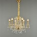 6 Light Gold / Black American Style Crystal Pendant Chandelier Light for  Living Room, Study, Dining Room, Clothing Store, Coffe