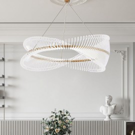 Postmodern LED Strip Circle Pendant Light